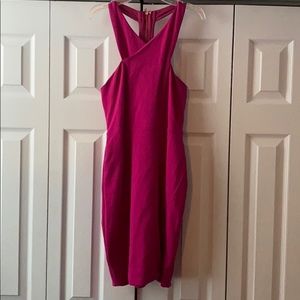 Hot pink cocktail dress - express - size 6